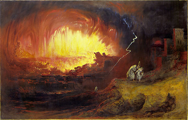 The Destruction Of Sodom And Gomorrah, John Martin, 1852, public domain