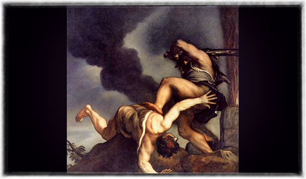 Titian (1542 - 1544), Cain and Abel, via Wikimedia, Public Domain